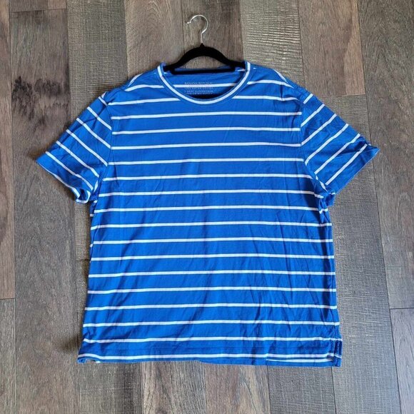 Mens Banana Republic Royal blue and white striped top. GUC - Picture 2 of 5